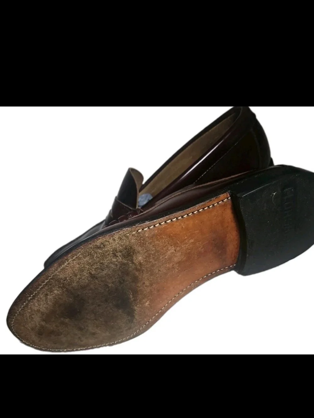Florsheim Berkley Men Penny Loafers Sz10 Burgundy Leather Date Work Moc Toe[8F
